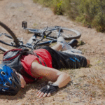 fell off a bicycle