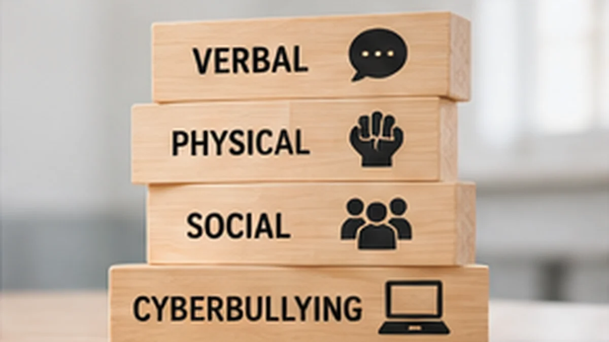 Different forms of bullying including verbal physical social and cyberbullying
