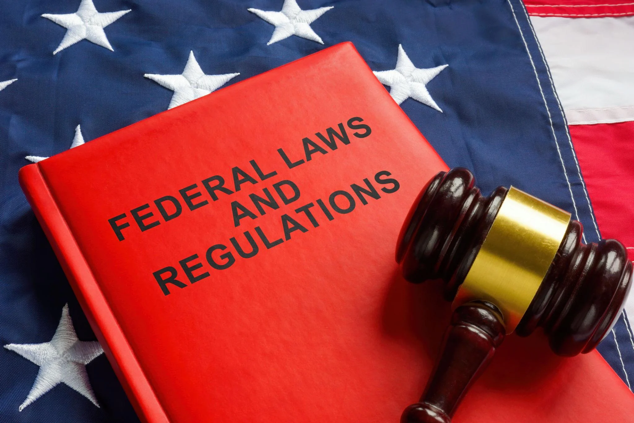 School education regulations represented by a legal gavel and education policy book